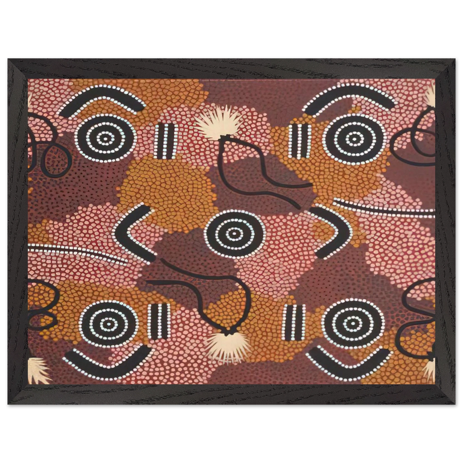 Bodypaint Designs - 1985 by Clifford Possum Tjapaltjarri — Framed art print at Zephyeer