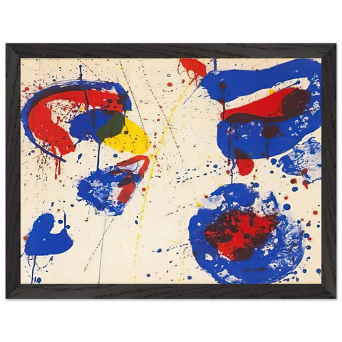 Hurrah for the Red, White, and Blue by Sam Francis — Framed art print at Zephyeer