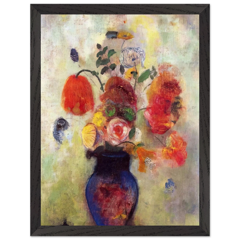 BOUQUET OF FLOWERS 3 by Odilon Redon — Framed art print at Zephyeer