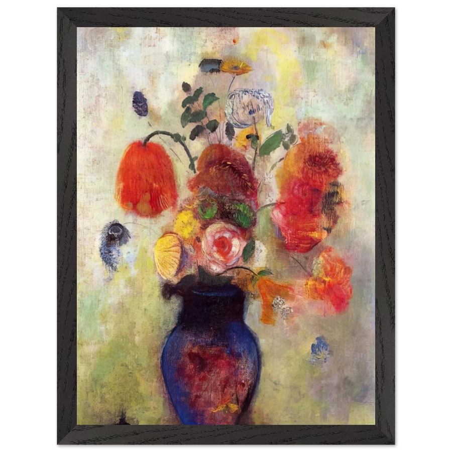 BOUQUET OF FLOWERS 3 by Odilon Redon — Framed art print at Zephyeer