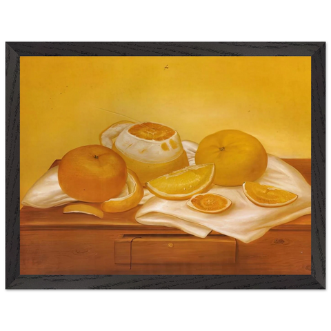 ORANGES by Fernando Botero — Framed art print at Zephyeer