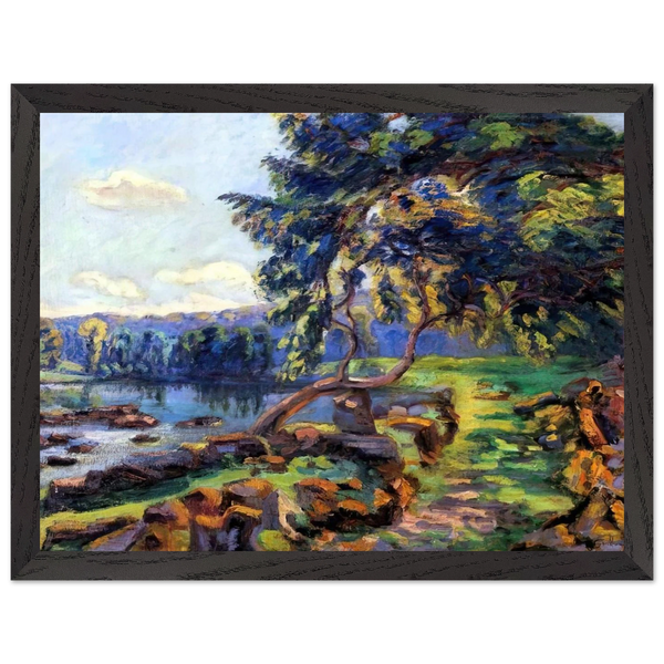 Les rapides a Genetin - 1900 by Armand Guillaumin — Framed art print at Zephyeer