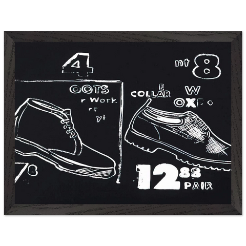 Work Boots by Andy Warhol — Framed art print at Zephyeer