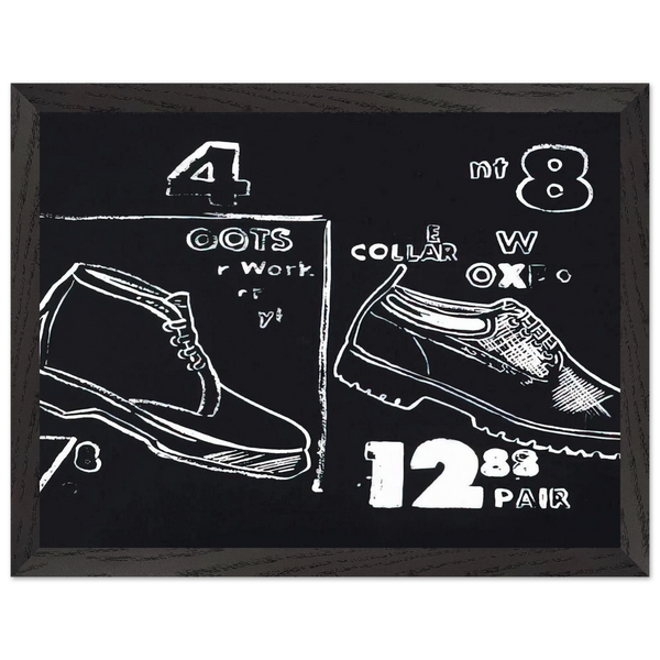 Work Boots by Andy Warhol — Framed art print at Zephyeer