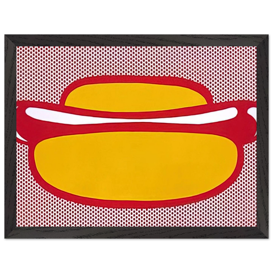 HOT DOG 1964 by Roy Lichtenstein — Framed art print at Zephyeer