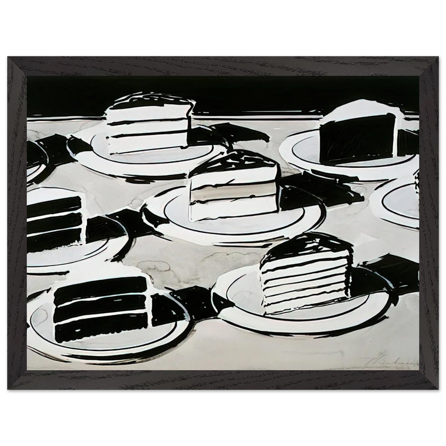 Cake Slices - 1963 by Wayne Thiebaud — Framed art print at Zephyeer
