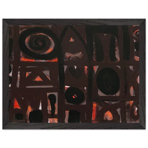 Night Forms - 1950 by Adolph Gottlieb — Framed art print at Zephyeer