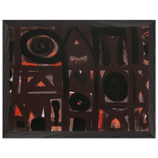 Night Forms - 1950 by Adolph Gottlieb — Framed art print at Zephyeer