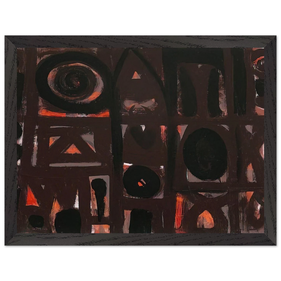 Night Forms - 1950 by Adolph Gottlieb — Framed art print at Zephyeer