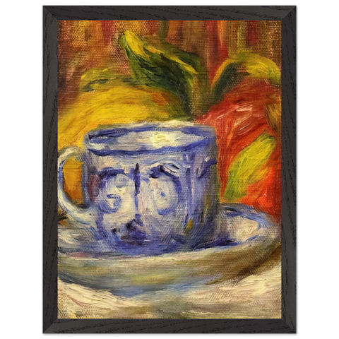 Cup and Fruit by Pierre-Auguste Renoir — Framed art print at Zephyeer