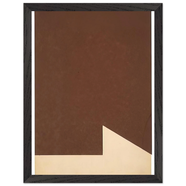 Brown and White by Ellsworth Kelly — Framed art print at Zephyeer