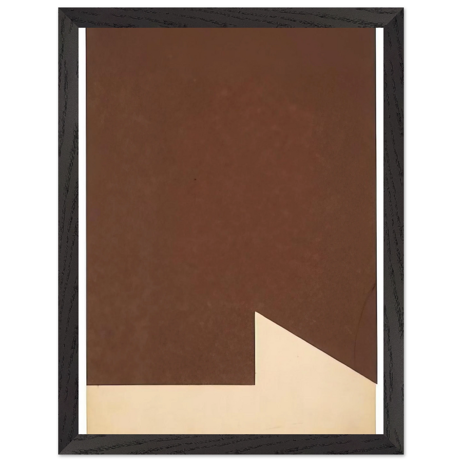 Brown and White by Ellsworth Kelly — Framed art print at Zephyeer