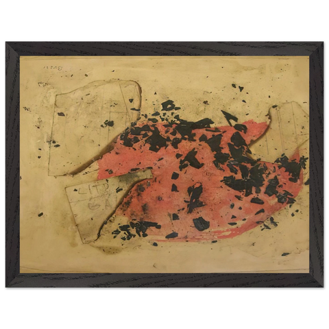 Combustione - 1957 by Alberto Burri — Framed art print at Zephyeer