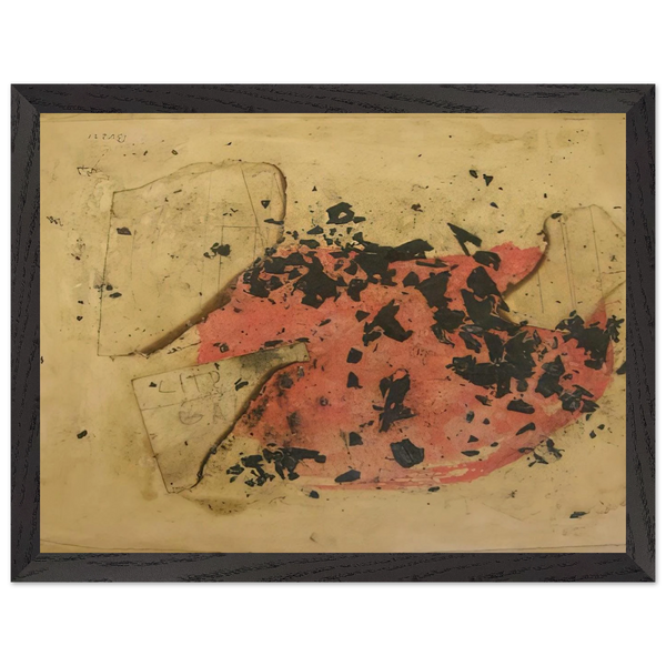 Combustione - 1957 by Alberto Burri — Framed art print at Zephyeer