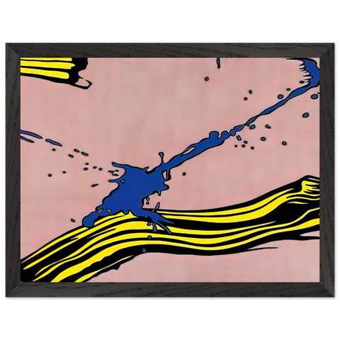 BRUSHSTROKE WITH SPATTER 1966 by Roy Lichtenstein — Framed art print at Zephyeer
