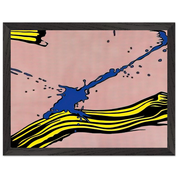 BRUSHSTROKE WITH SPATTER 1966 by Roy Lichtenstein — Framed art print at Zephyeer