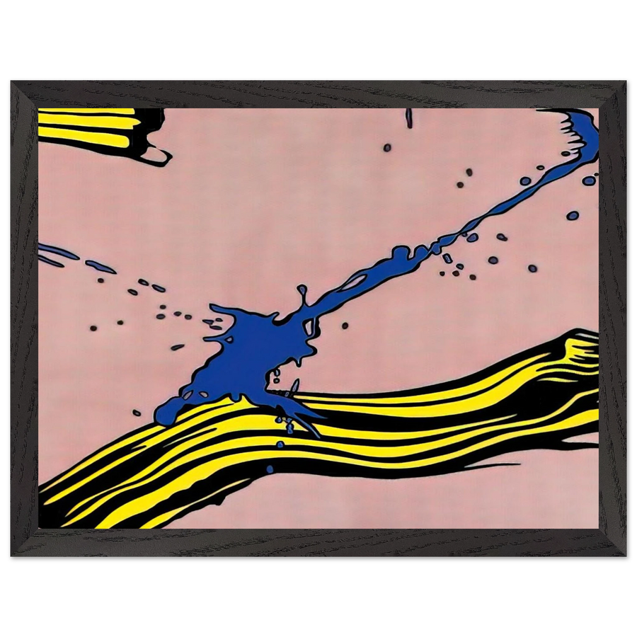 BRUSHSTROKE WITH SPATTER 1966 by Roy Lichtenstein — Framed art print at Zephyeer