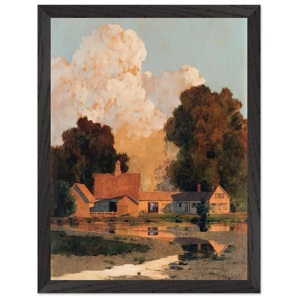 Daniels Farm, Summer by Maxfield Parrish — Framed art print at Zephyeer