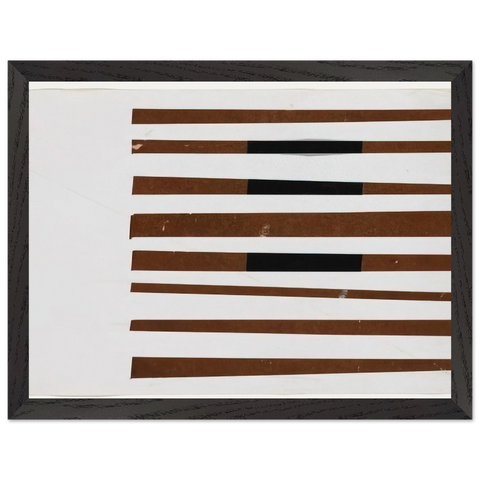 Black, Brown, White by Ellsworth Kelly — Framed art print at Zephyeer