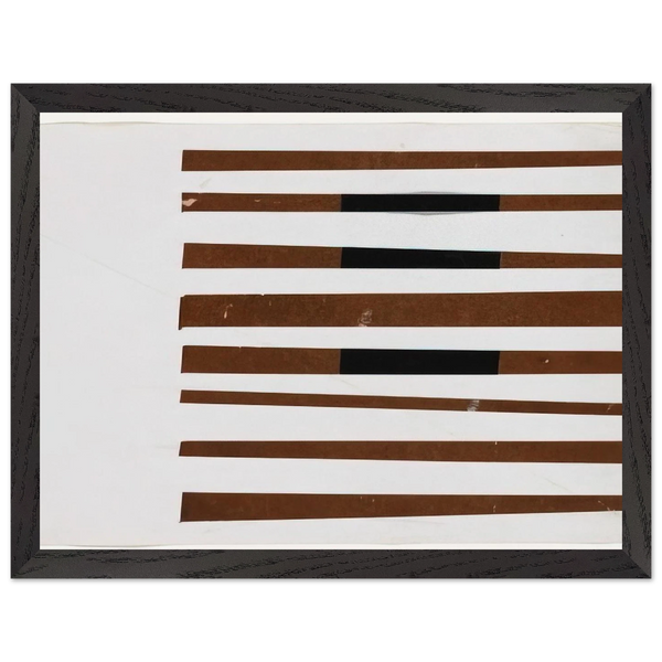Black, Brown, White by Ellsworth Kelly — Framed art print at Zephyeer