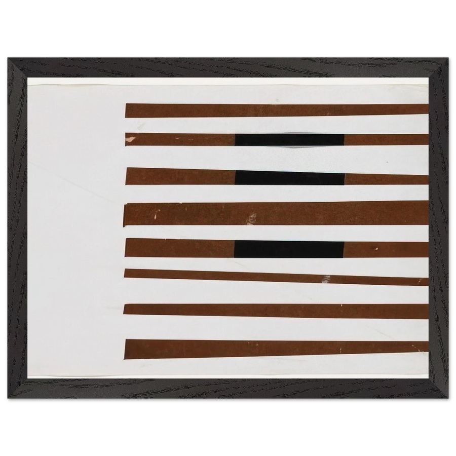 Black, Brown, White by Ellsworth Kelly — Framed art print at Zephyeer
