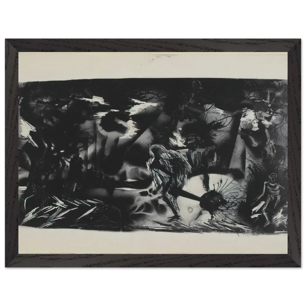 FIGURES IN A LANDSCAPE by Jackson Pollock — Framed art print at Zephyeer