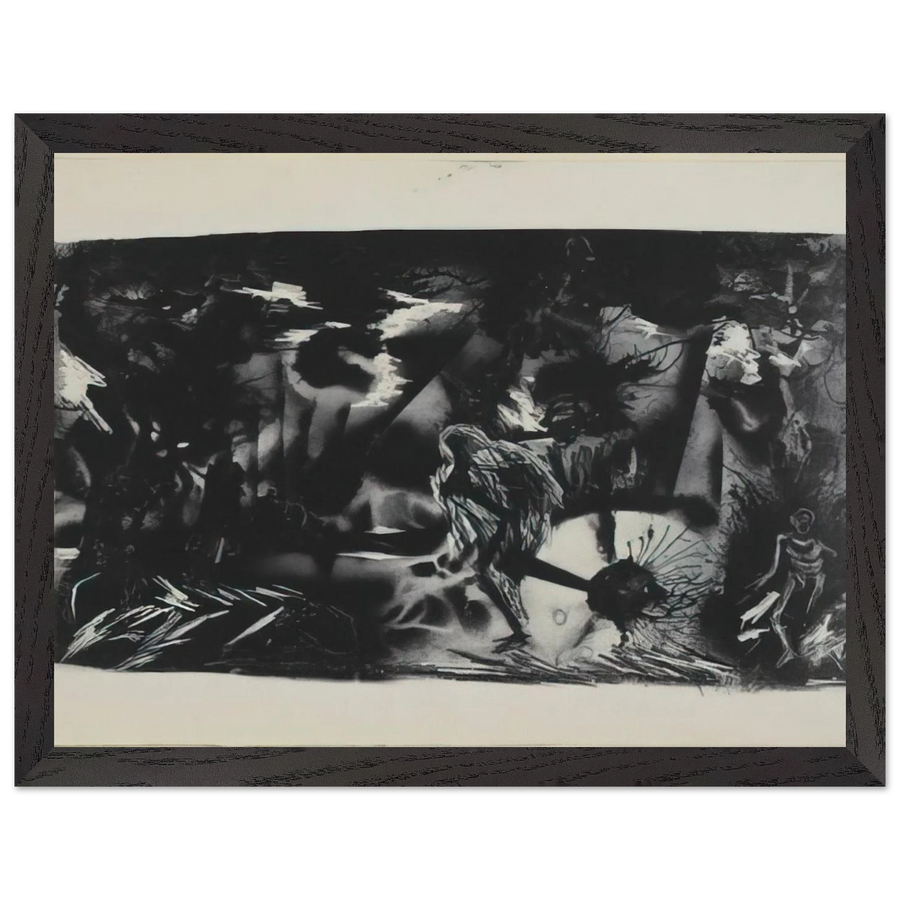 FIGURES IN A LANDSCAPE by Jackson Pollock — Framed art print at Zephyeer