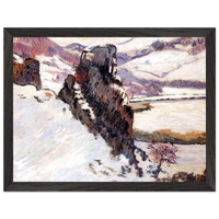 Creuse under the snow - 1890 - Armand Guillaumin Framed Poster - 30x40 cm / 12x16" inches | Armand Guillaumin Framed Art Print