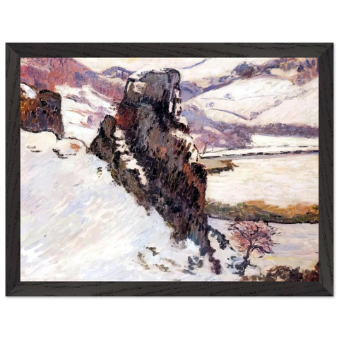 Creuse under the snow - 1890 by Armand Guillaumin — Framed art print at Zephyeer