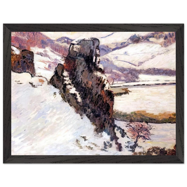 Creuse under the snow - 1890 by Armand Guillaumin — Framed art print at Zephyeer