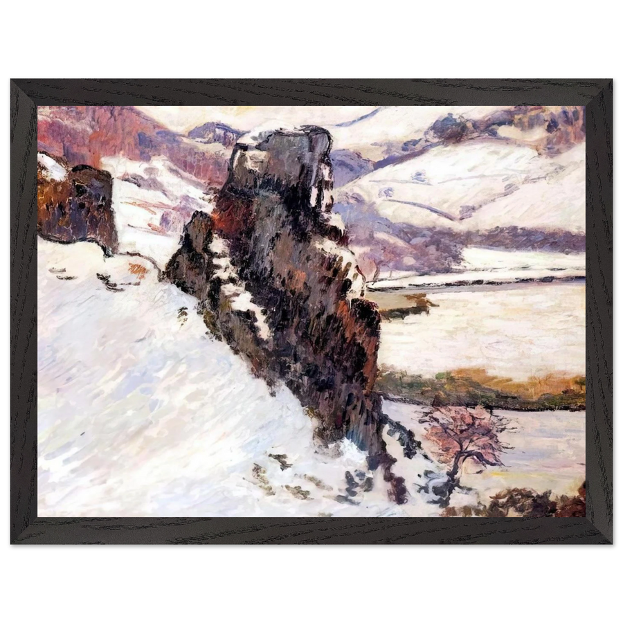 Creuse under the snow - 1890 by Armand Guillaumin — Framed art print at Zephyeer