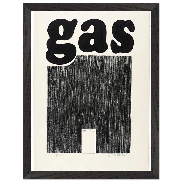GAS 1962 by Edward Ruscha — Framed art print at Zephyeer