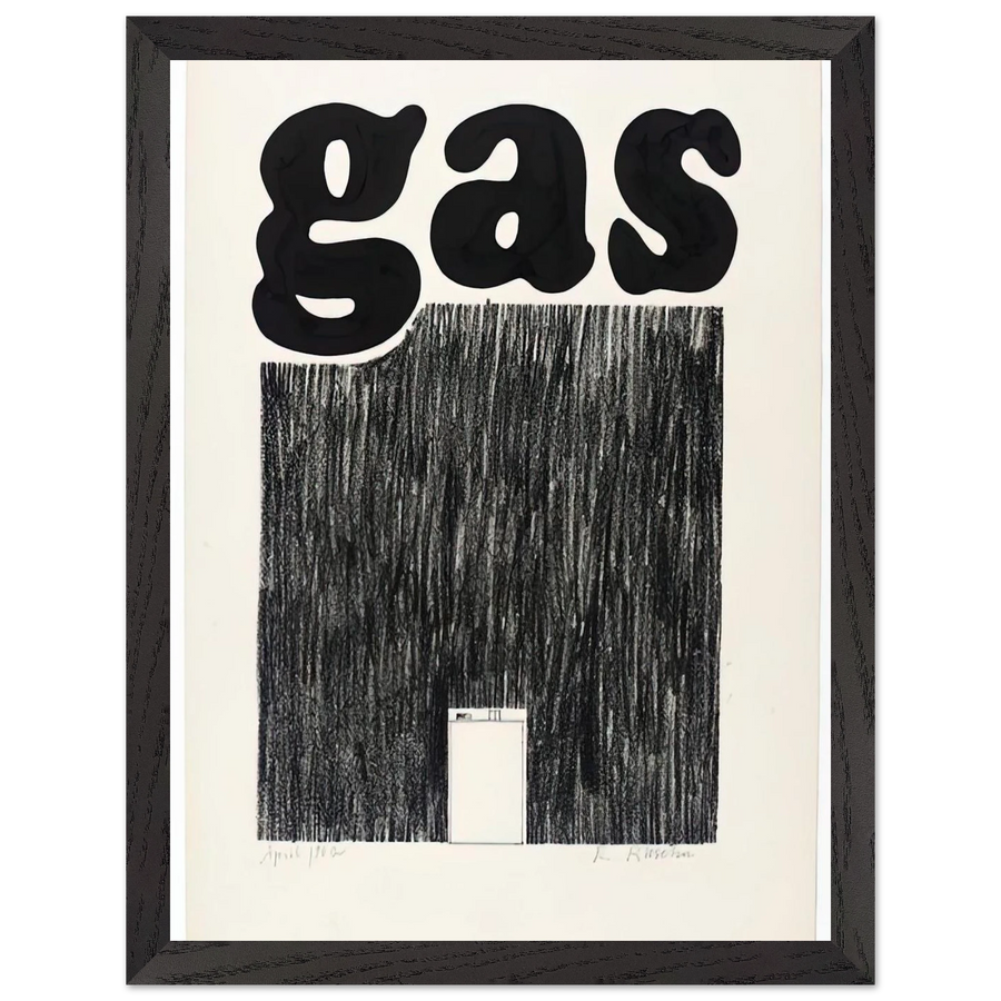 GAS 1962 by Edward Ruscha — Framed art print at Zephyeer