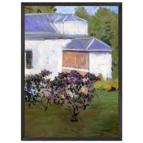 YERRES PART OF THE SOUTH FA%C3%A7ADE OF THE CASIN by Gustave Caillebotte — Framed art print at Zephyeer