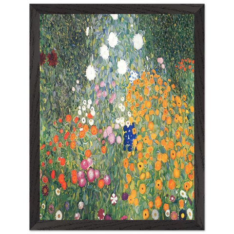 FLOWER GARDEN 1907 by Gustav Klimt — Framed art print at Zephyeer