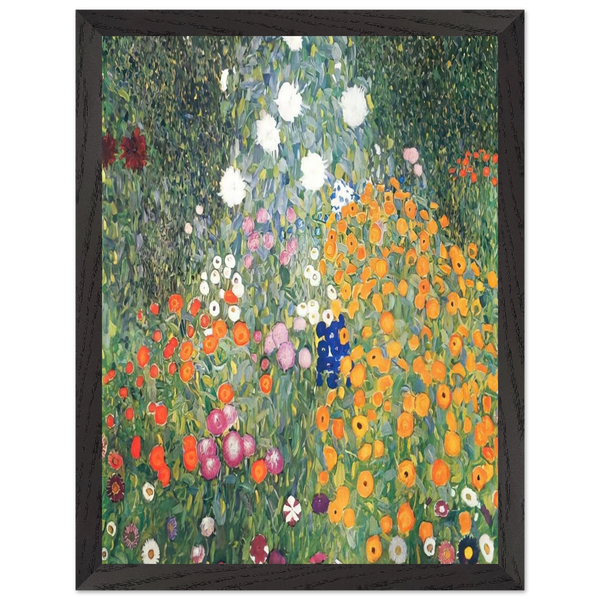 FLOWER GARDEN 1907 by Gustav Klimt — Framed art print at Zephyeer