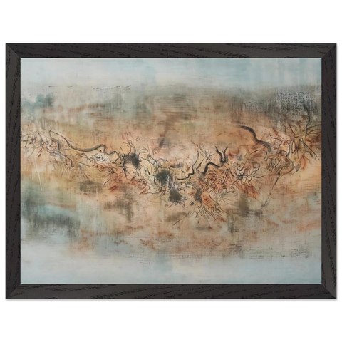 VENT ET POUSSI RE 1957 by Zao Wou-Ki — Framed art print at Zephyeer