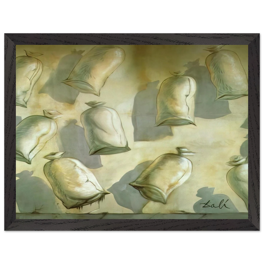 SET DESIGN FOR THE BALLET LOS SACOS DEL MOLINERO 2 by Salvador Dali — Framed art print at Zephyeer