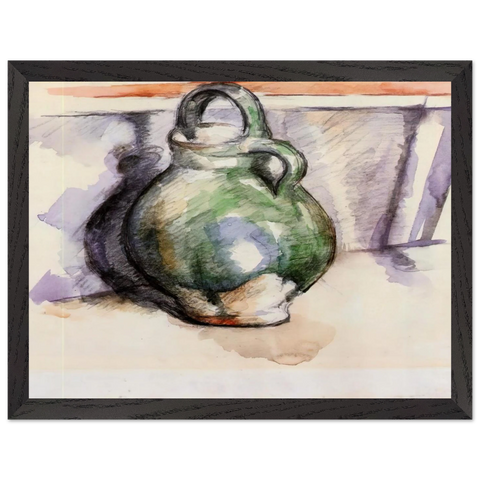 The Green Pitcher by Paul Cézanne — Framed art print at Zephyeer