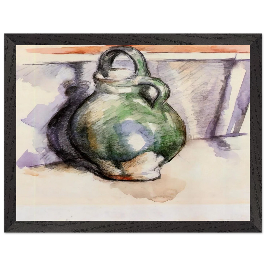 The Green Pitcher by Paul Cézanne — Framed art print at Zephyeer