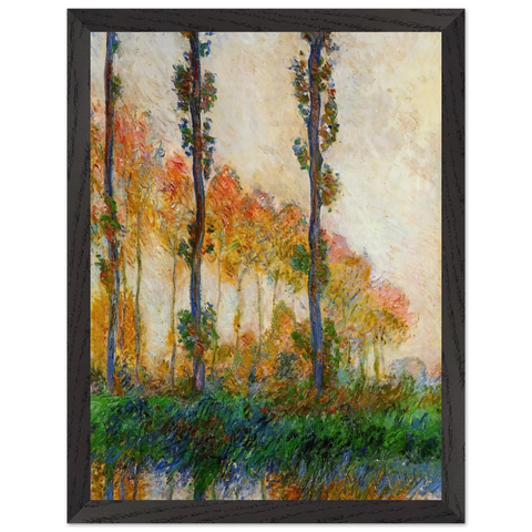 The Three Trees, Autumn by Claude Monet — Framed art print at Zephyeer