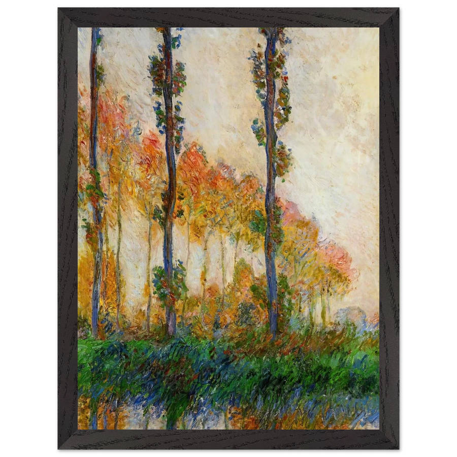 The Three Trees, Autumn by Claude Monet — Framed art print at Zephyeer