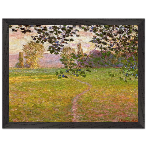 Morning Landscape, Giverny by Claude Monet — Framed art print at Zephyeer