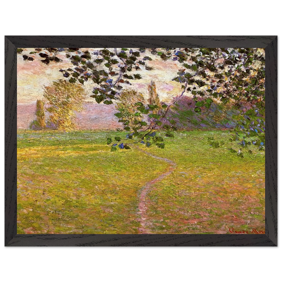 Morning Landscape, Giverny by Claude Monet — Framed art print at Zephyeer