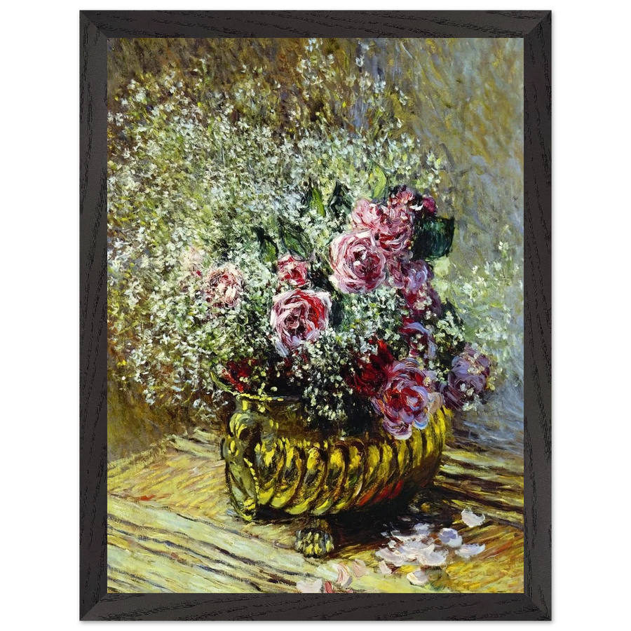 Flowers in a Pot by Claude Monet — Framed art print at Zephyeer