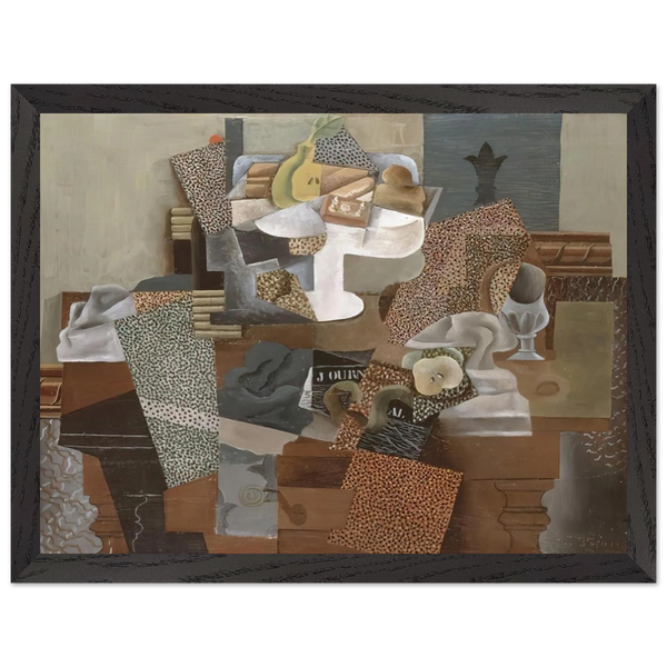Still Life with Compote and Glass - 1914 by Pablo Picasso — Framed art print at Zephyeer