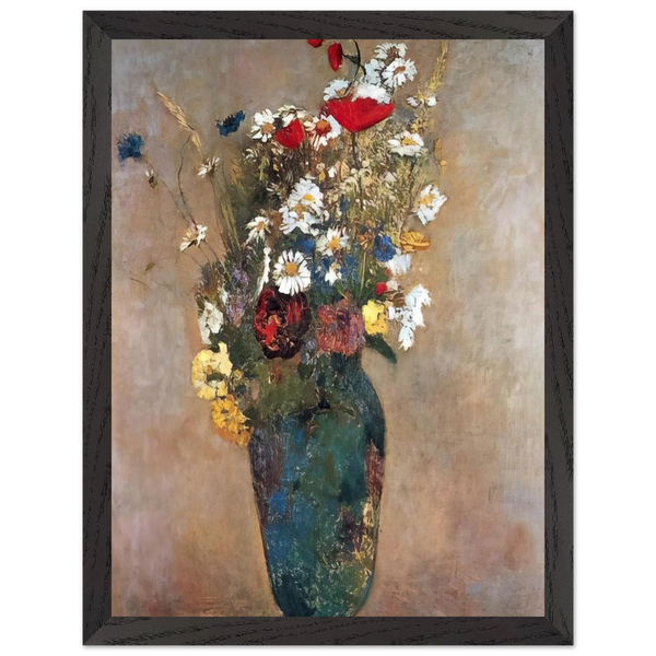 VASE WITH FLOWERS by Odilon Redon — Framed art print at Zephyeer