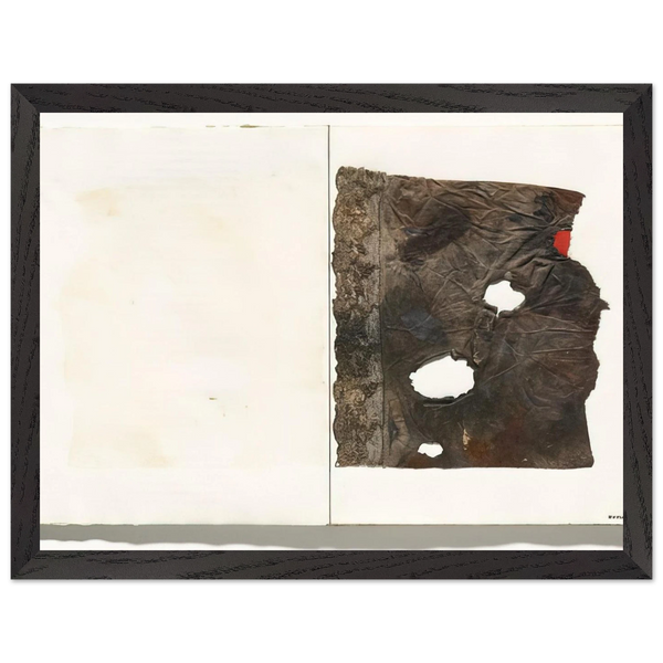 Plate from 17 variazioni su temi proposti per una pura ideologia fonetica - 1955 by Alberto Burri — Framed art print at Zephyeer