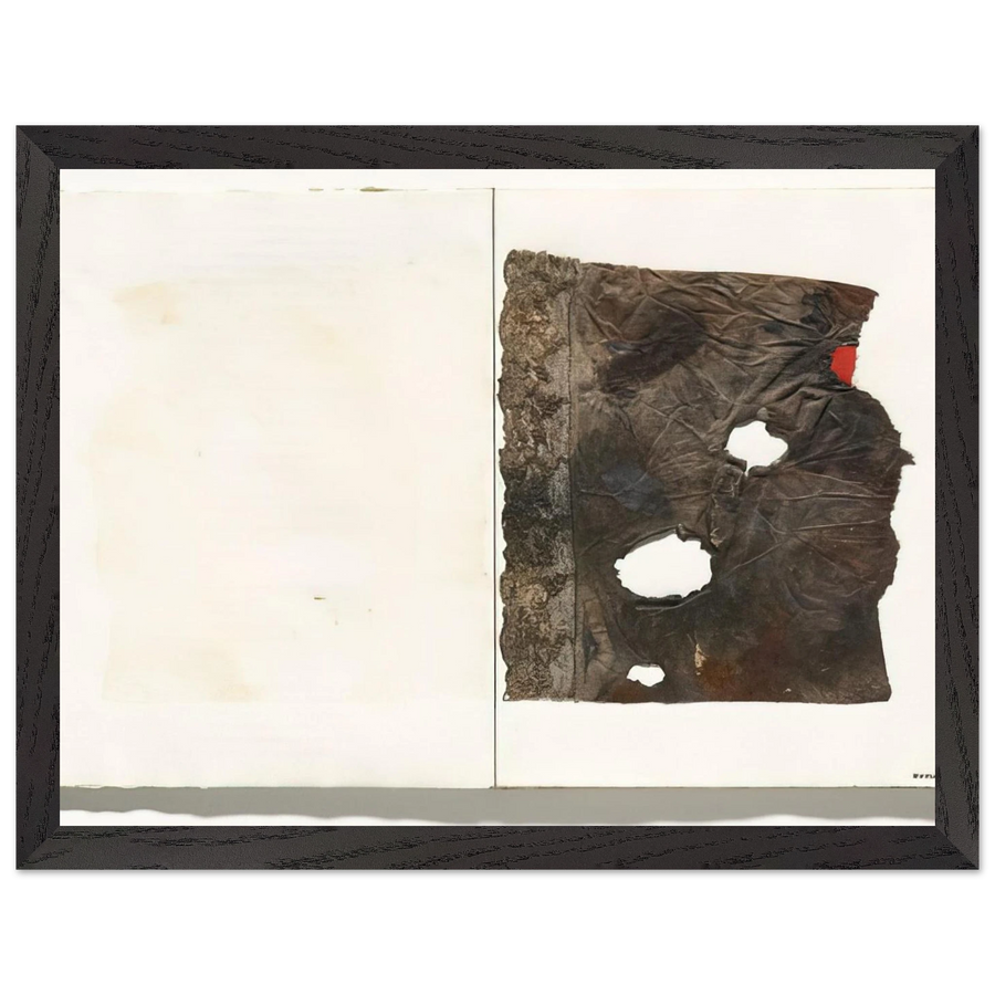 Plate from 17 variazioni su temi proposti per una pura ideologia fonetica - 1955 by Alberto Burri — Framed art print at Zephyeer