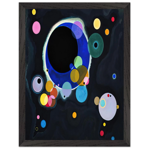 SEVERAL CIRCLES 1926 by Wassily Kandinsky — Framed art print at Zephyeer